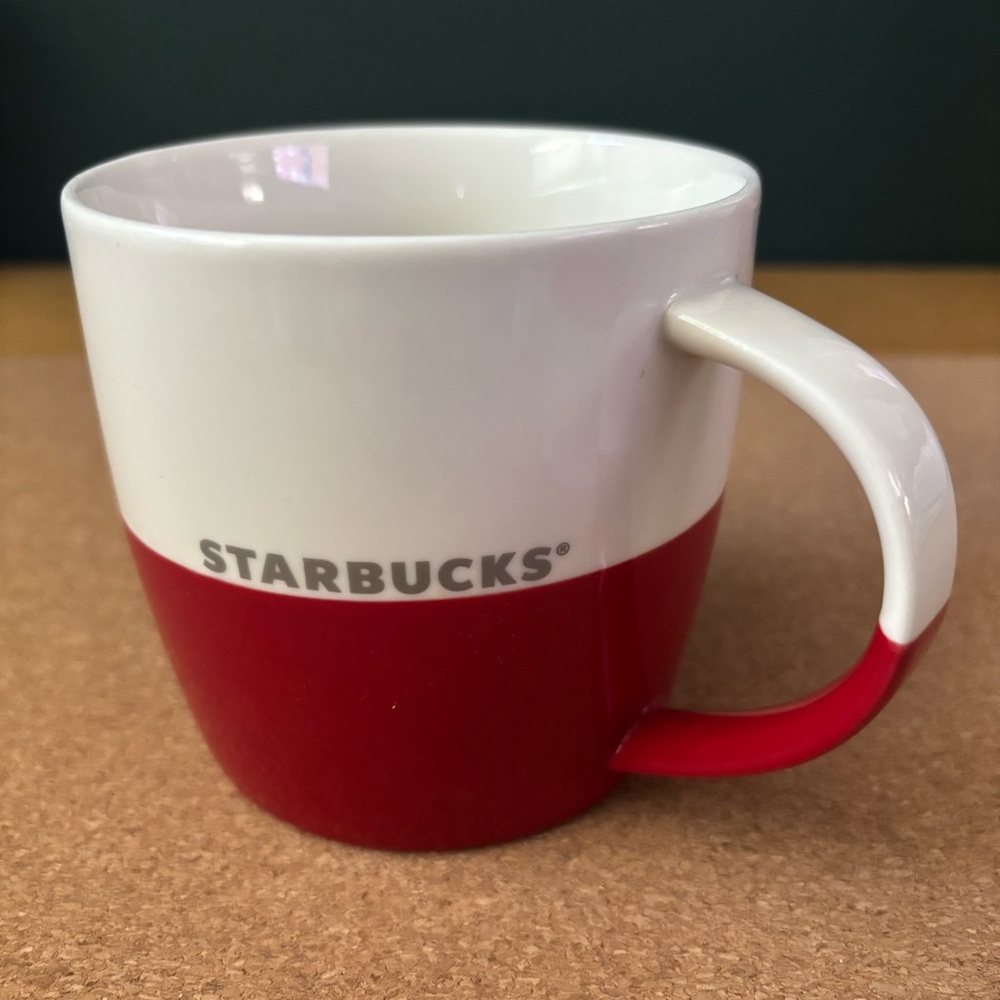Starbucks Red and White Ceramic Mugs - Picture 3 of 8